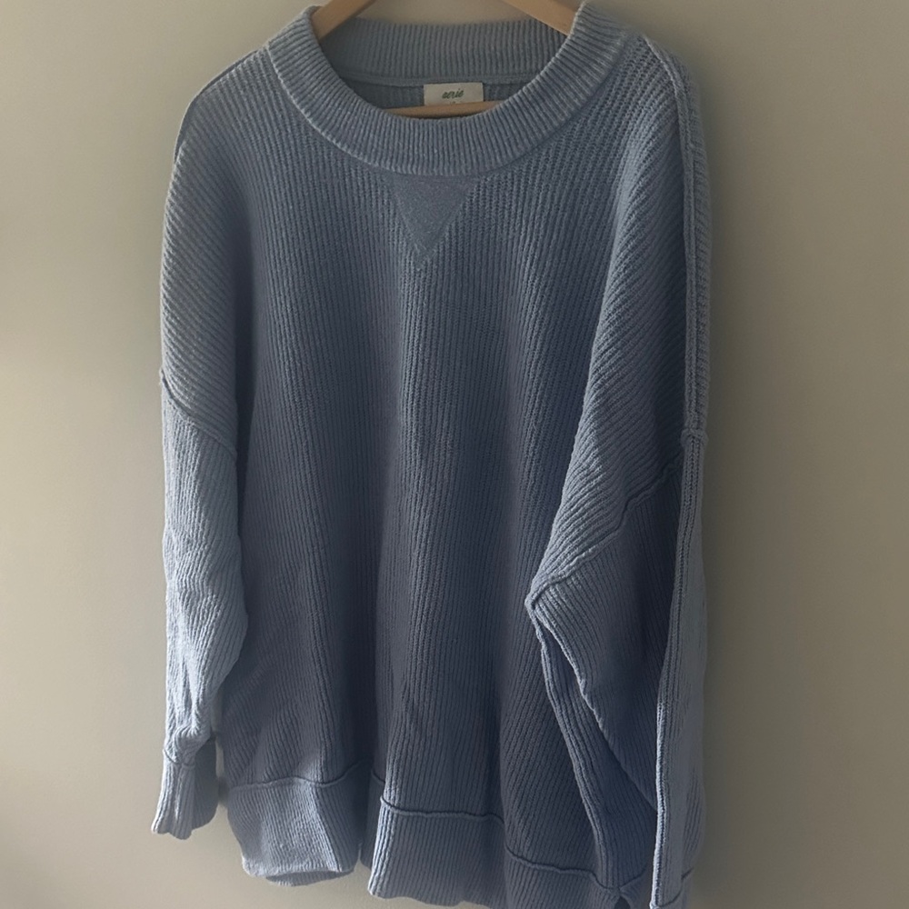 Aerie Soft Blue Crewneck Sweater